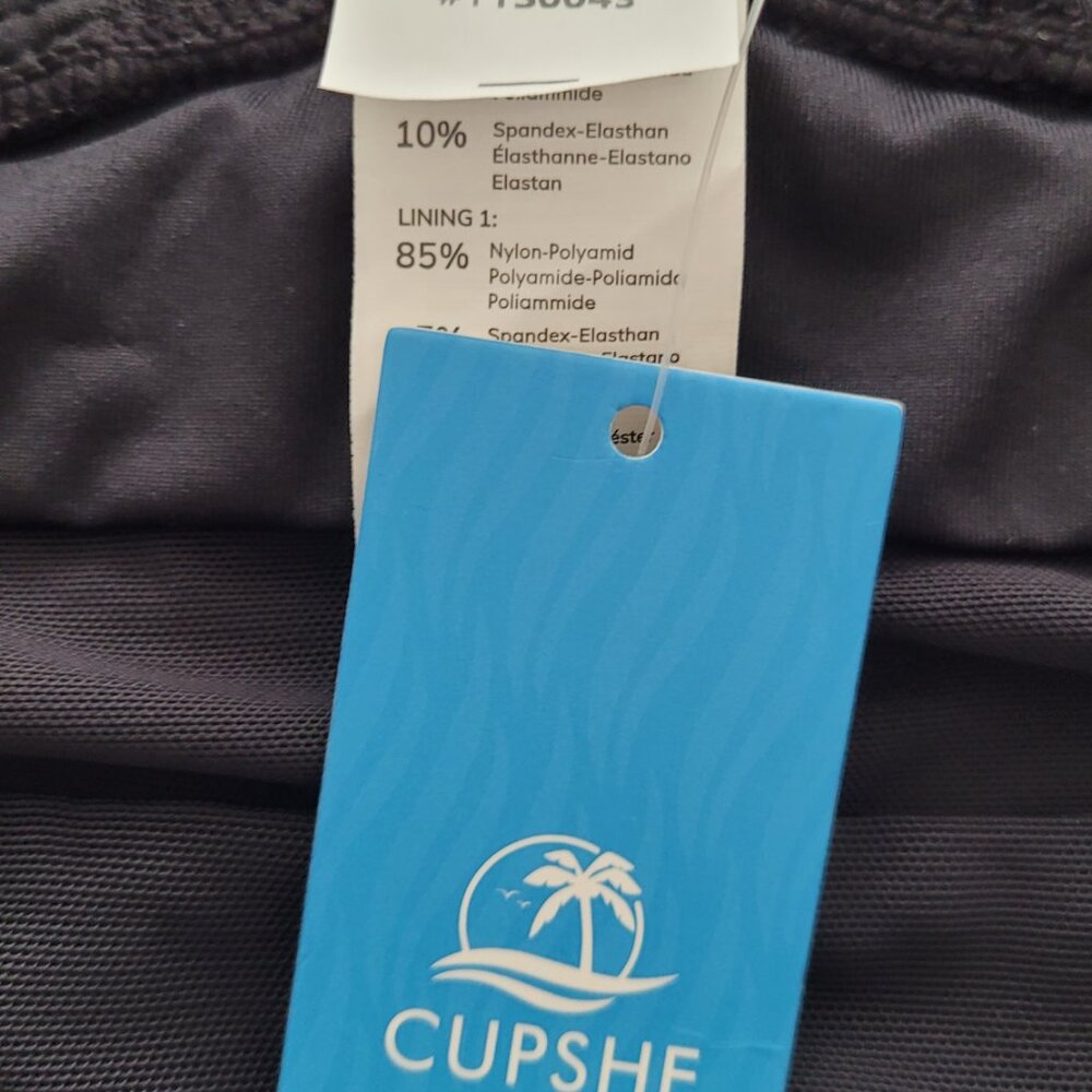 Cupshe one piece swimsuit suit with sheer trim - Picture 3 of 7